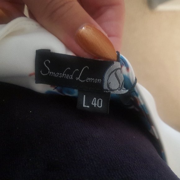 Smashed Lemon Jurk Flower Birds Dress NWT - Picture 9 of 9